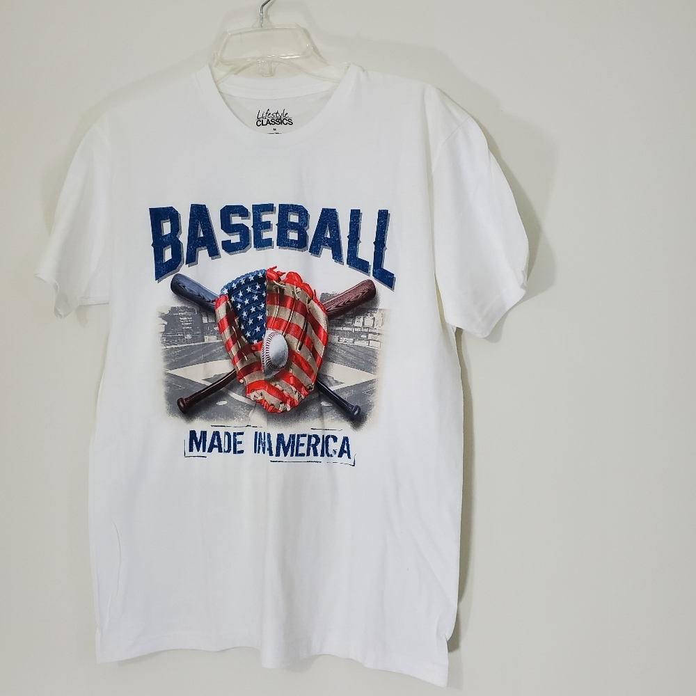 Lifestyle Classic Baseball Tee, Size Medium